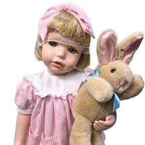 1994 VTG Kaitlyn Porcelain Doll Hamilton Collection Jennifer Schmidt  LE w/ Box